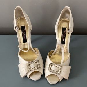 Nina satin wedding shoes